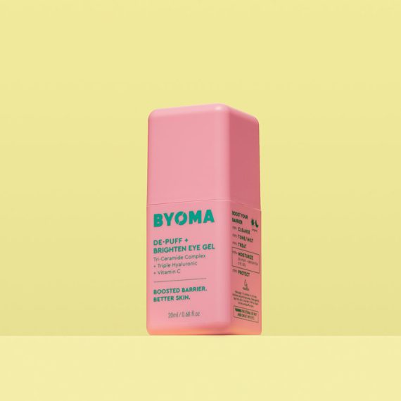BYOMA De-Puff + Brighten Eye Gel, Under-Eye Dark Circle & Puffiness Treatment, 20ml